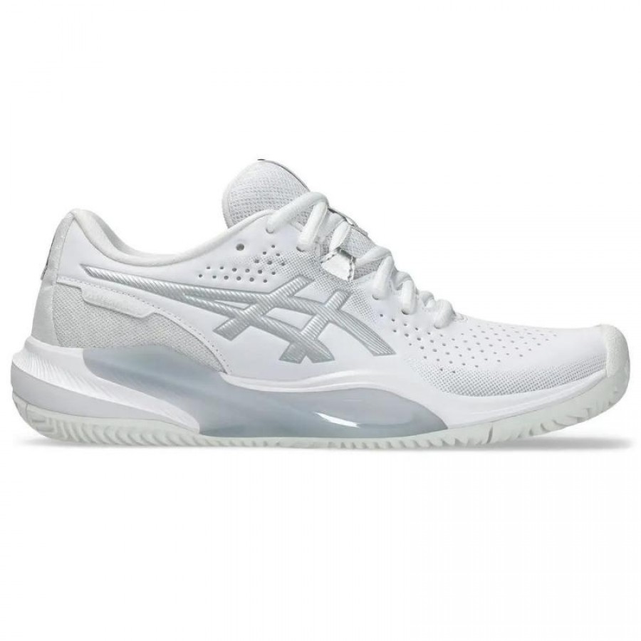 Asics Gel Challenger 15 Clay White Silver Women''s Sneakers  Offer + Cheap