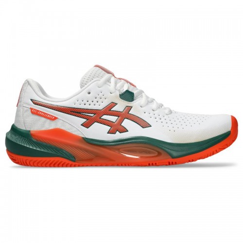Tênis Asics Gel Challenger 15 Padel Branco Laranja