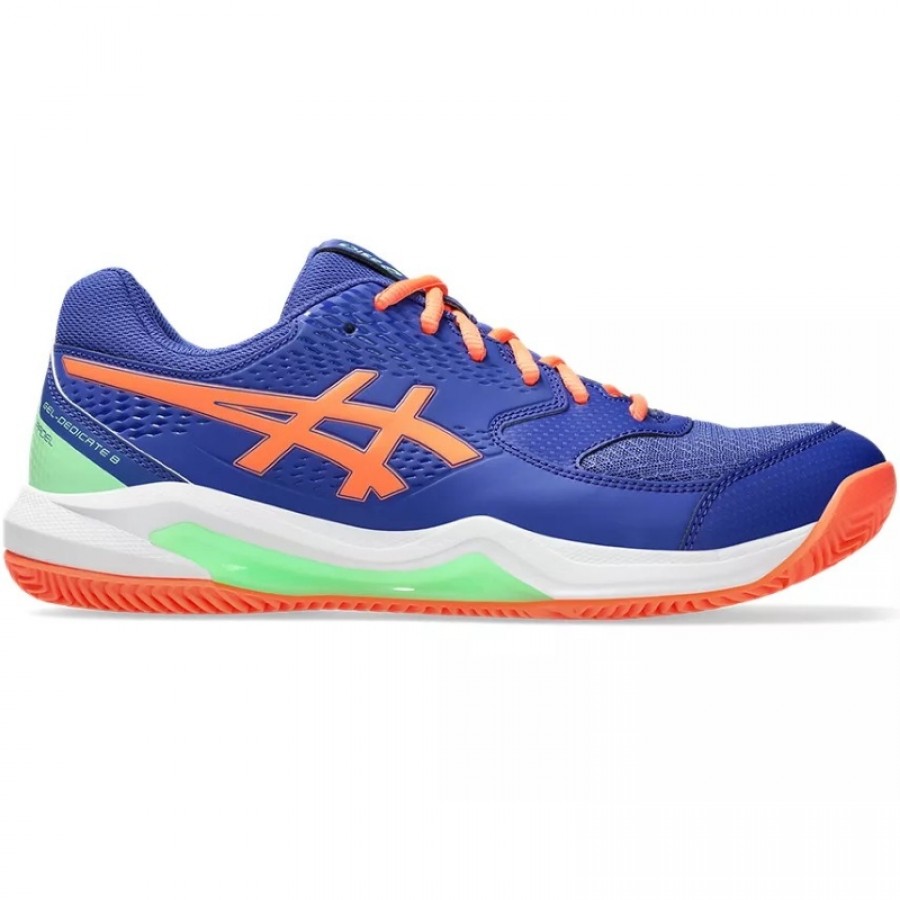 Asics Gel Dedicate 8 Padel Cobalt Blue Coral Sneakers  Offer + Cheap