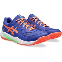 Asics Gel Dedicate 8 Padel Cobalt Blue Coral Sneakers  Offer + Cheap