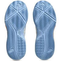 Zapatillas Asics Gel Dedicate 8 Padel Azul Stone Crema Mujer  Oferta + Barato
