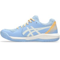 Zapatillas Asics Gel Dedicate 8 Padel Azul Stone Crema Mujer  Oferta + Barato