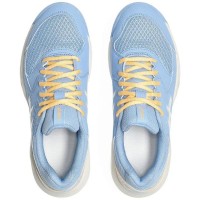 Zapatillas Asics Gel Dedicate 8 Padel Azul Stone Crema Mujer  Oferta + Barato