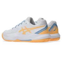 Zapatillas Asics Gel Dedicate 8 Padel GS Blanco Naranja Junior  Oferta + Barato
