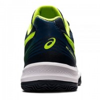 Chaussures Asics Gel Padel Pro 5 Bleu Francais Vert Danger