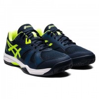 Chaussures Asics Gel Padel Pro 5 Bleu Francais Vert Danger