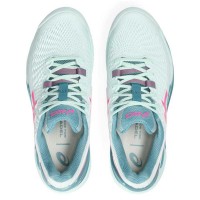 Asics Gel Resolution 9 Padel Mint Pink Fluor Women''s Shoes  Offer + Cheap