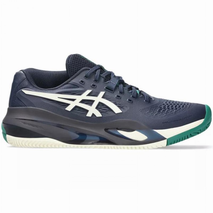 Zapatillas Asics Gel Resolution X Clay Azul Medianoche Crema  Oferta + Barato