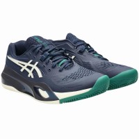 Zapatillas Asics Gel Resolution X Clay Azul Medianoche Crema  Oferta + Barato