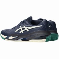 Zapatillas Asics Gel Resolution X Clay Azul Medianoche Crema  Oferta + Barato