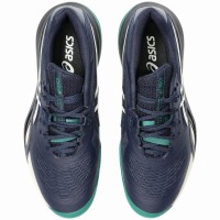 Zapatillas Asics Gel Resolution X Clay Azul Medianoche Crema  Oferta + Barato
