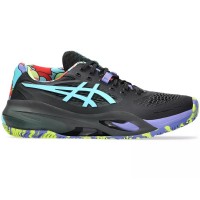 Tênis Asics Gel Resolution X Padel Preto Azul Aqua  Oferta + Barato