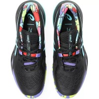 Tênis Asics Gel Resolution X Padel Preto Azul Aqua  Oferta + Barato