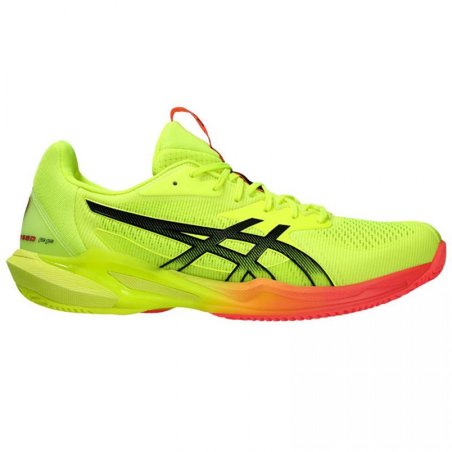 Asics Solution Speed FF 3 Clay Paris Yellow Black Sneakers  Offer + Cheap