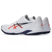 Asics Solution Swift FF 2 TERRE BATTUE Blanc Bleu Orange Baskets  Offre - Pas cher