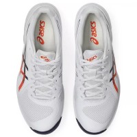 Asics Solution Swift FF 2 TERRE BATTUE Blanc Bleu Orange Baskets  Offre - Pas cher