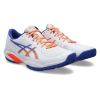 Zapatillas Asics Solution Swift FF 2 Padel Blanco Azul Cobalto  Oferta + Barato