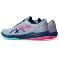 Tênis Asics Solution Swift FF 2 Padel Cinza Azul Mako  Oferta + Barato