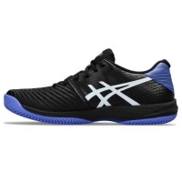 Zapatillas Asics Solution Swift FF Clay Negro Azul Zafiro  Oferta + Barato