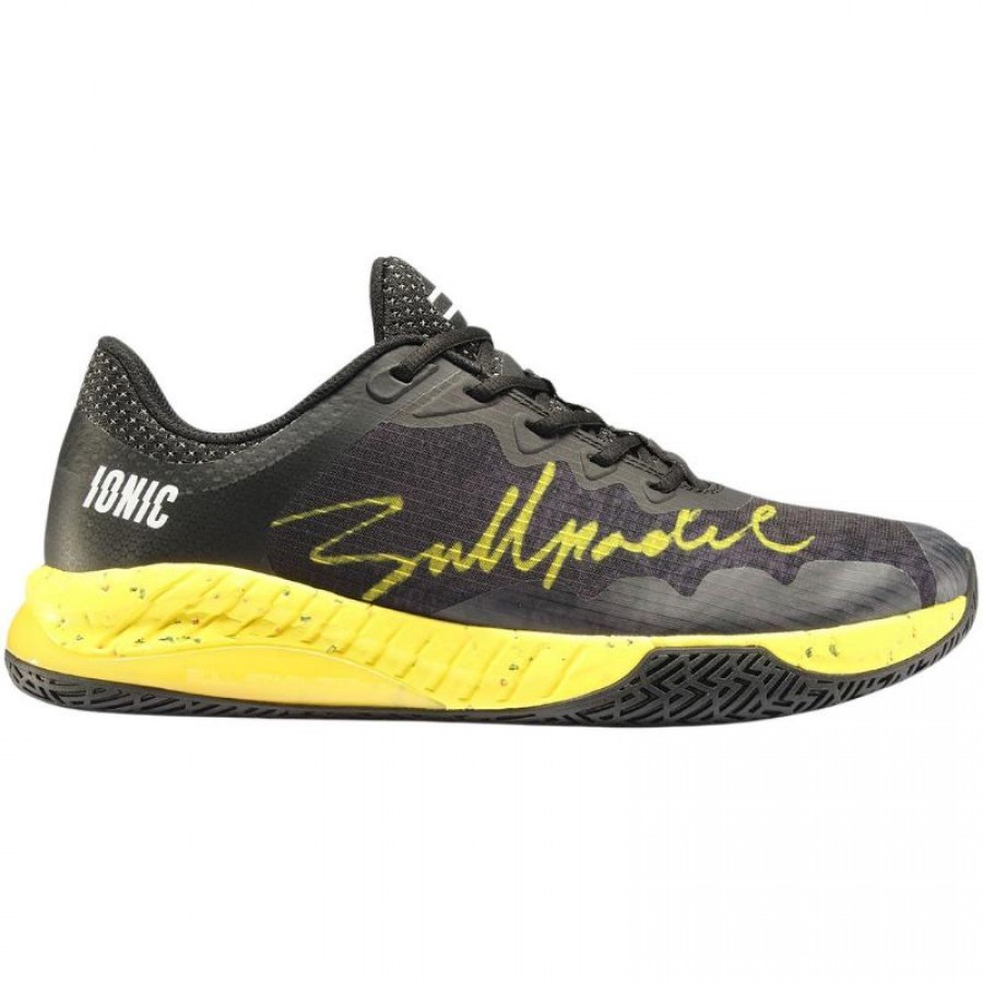 Baskets Bullpadel Ionic 24I Noir Jaune  Offre - Pas cher