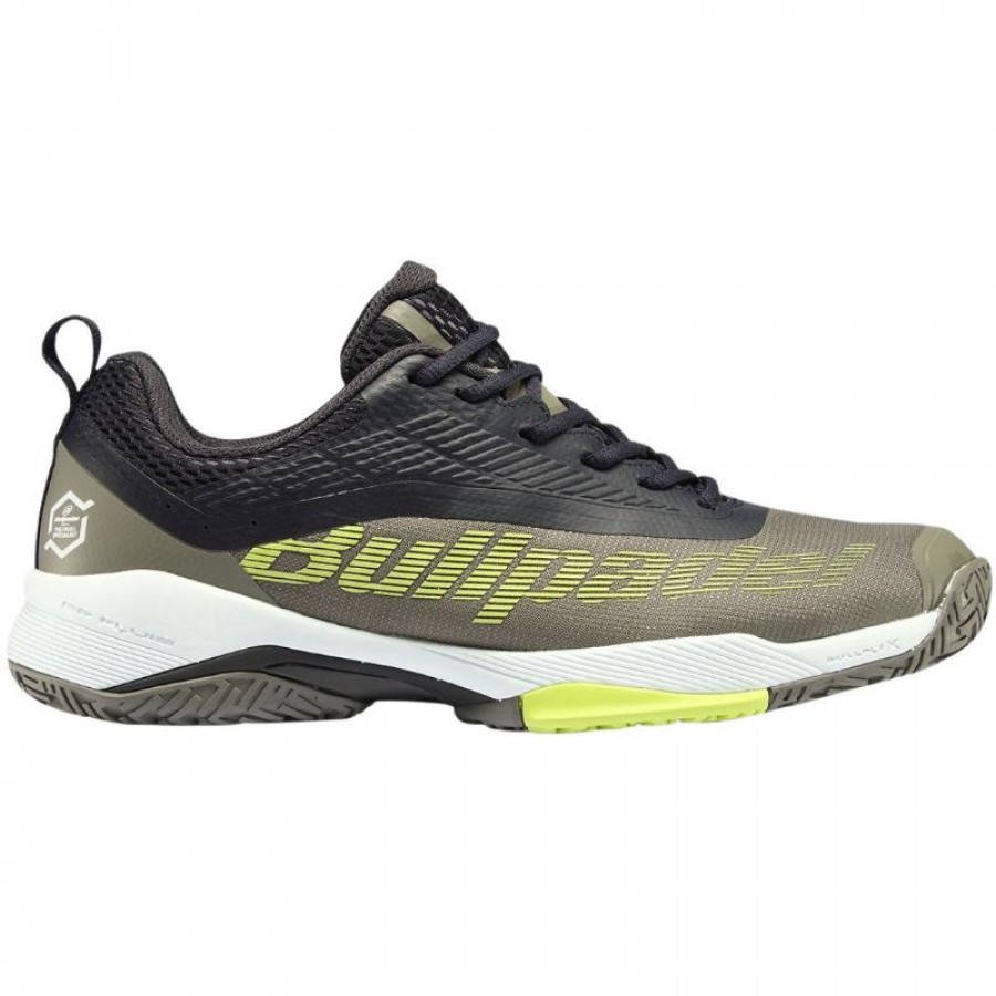 Baskets Bullpadel Performance Hybrid 24I Kaki  Offre - Pas cher