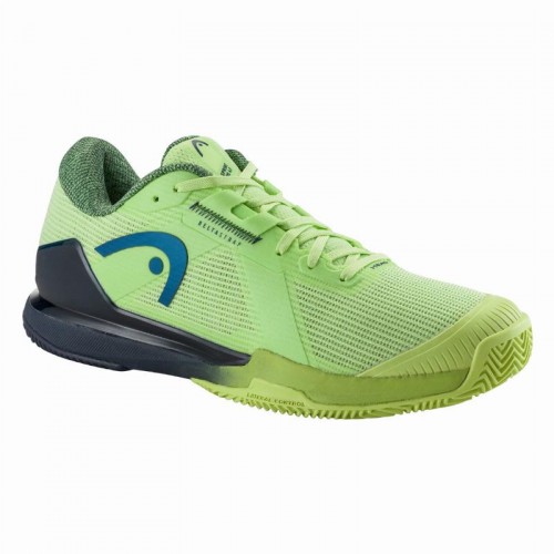 Head Sprint Pro 4.0 Clay Lime Navy Blue Sneakers