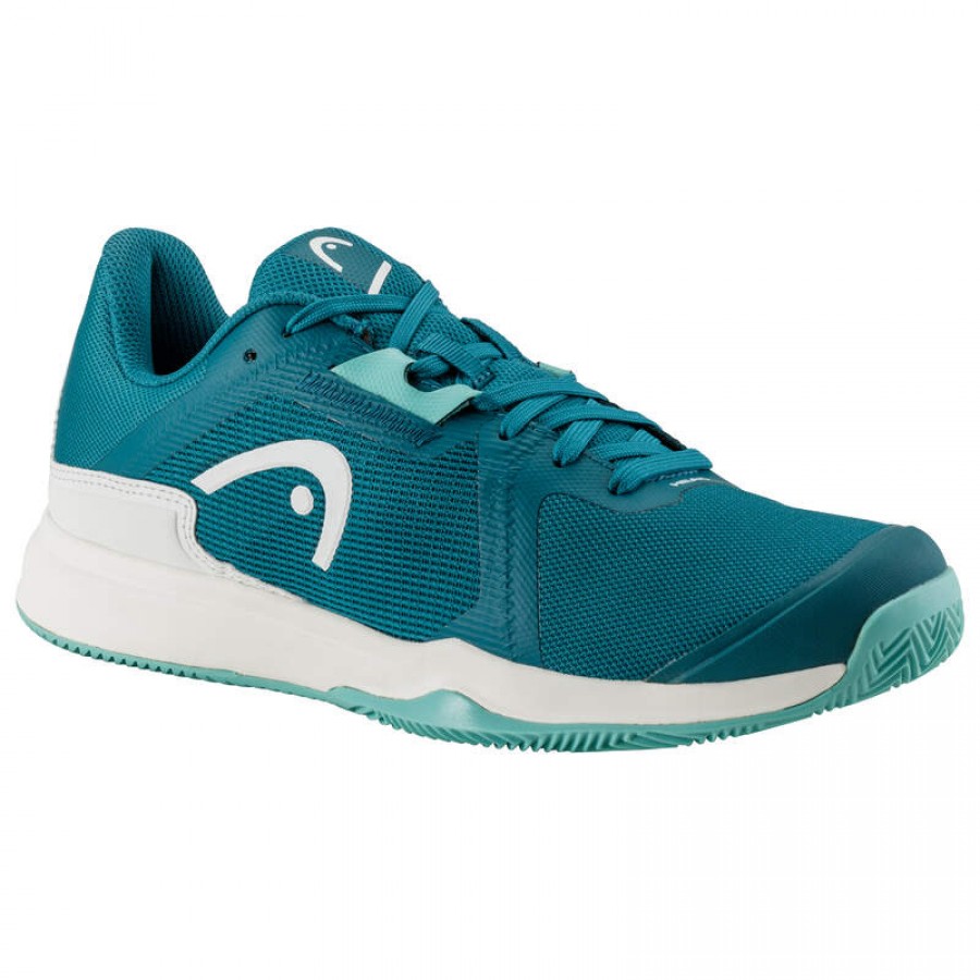 Zapatillas Head Sprint Team 3.5 Clay Azul Stone Blanco Mujer  Oferta + Barato