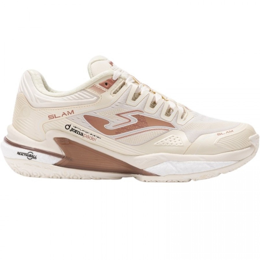 Joma Slam 2423 Beige Baskets Femme  Offre - Pas cher