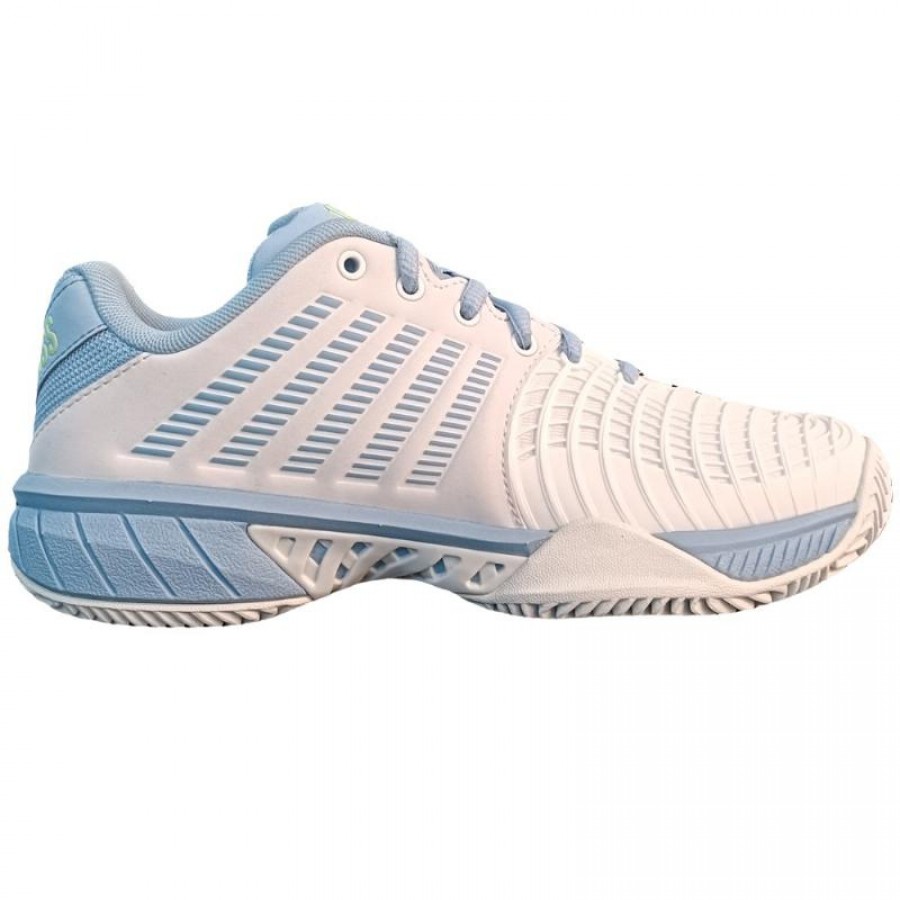Kswiss Express Light 3 HB Clay White Blue Green Women''s Sneakers  Offer + Cheap