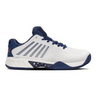 Tênis Kswiss Hypercourt Express 2 HB Branco Azul   Oferta + Barato