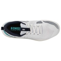 Baskets turquoise blanches en argile de l?équipe Kswiss Kspeed