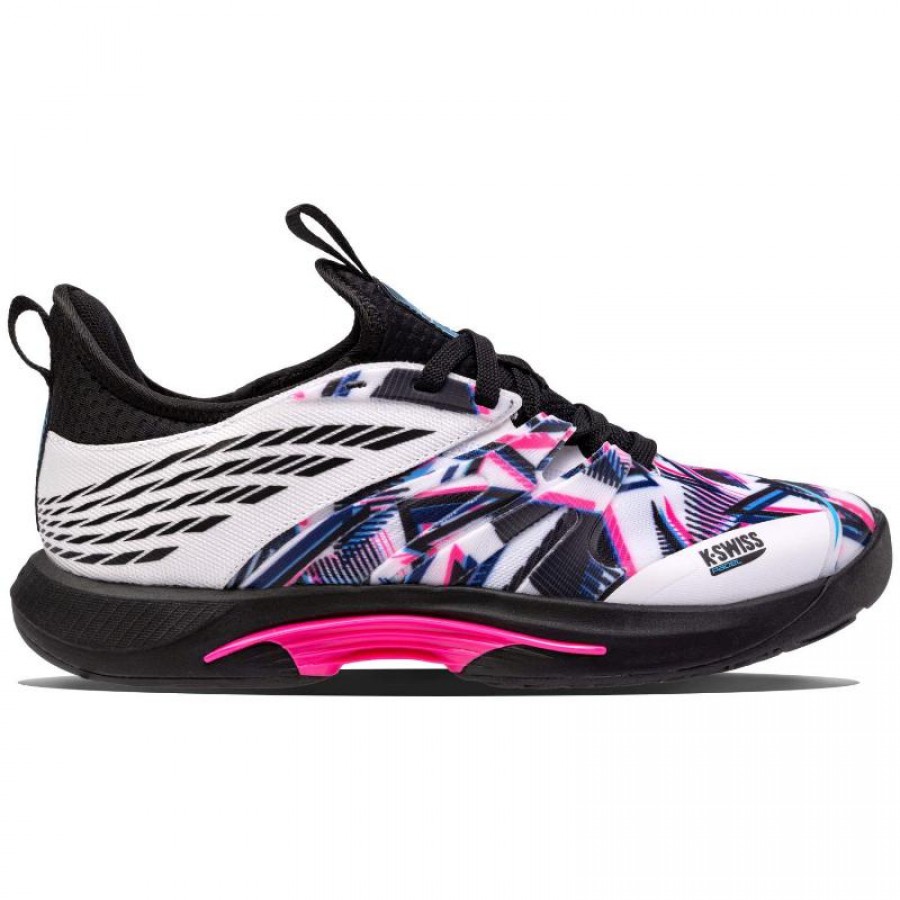 Kswiss Speedtrac Padel White Black Pink Neon Shoes  Offer + Cheap