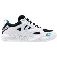 Kswiss Tura Team Padel Blanc Noir Bleu Baskets  Offre - Pas cher