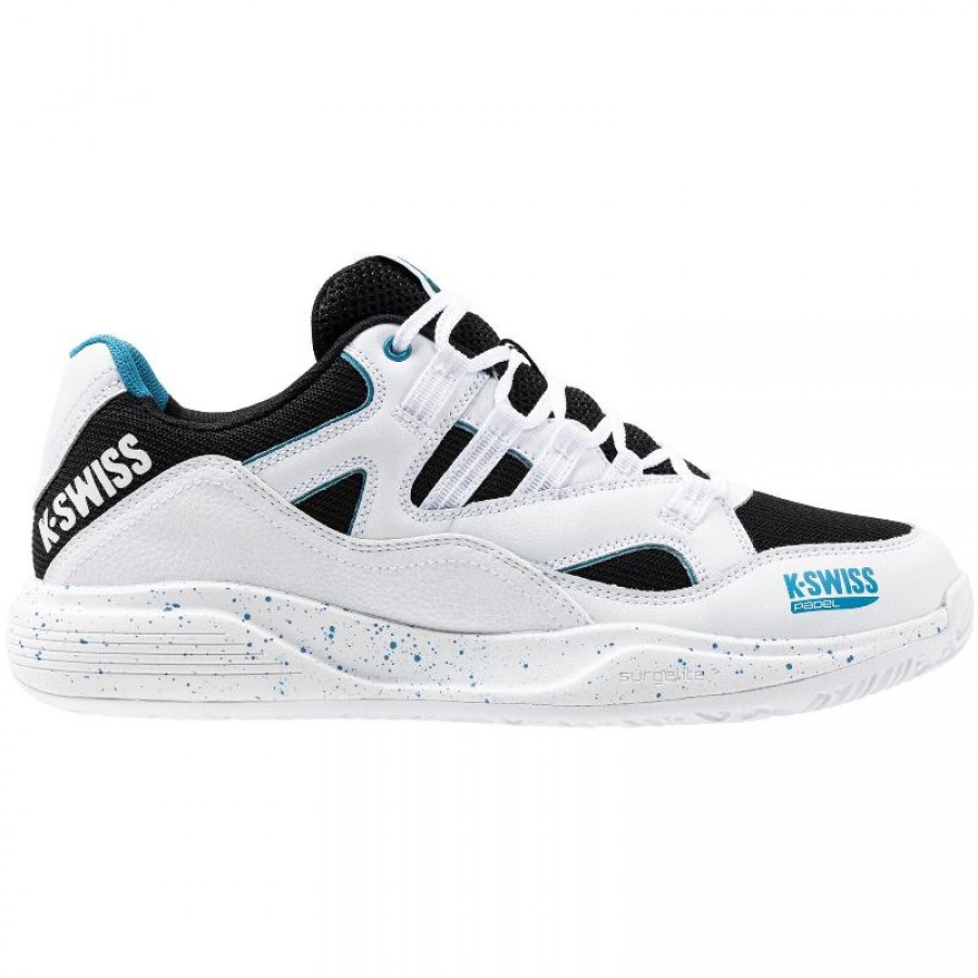 Kswiss Tura Team Padel Blanc Noir Bleu Baskets  Offre - Pas cher