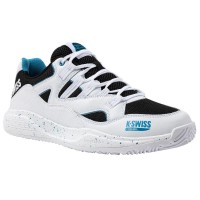 Kswiss Tura Team Padel Blanc Noir Bleu Baskets  Offre - Pas cher