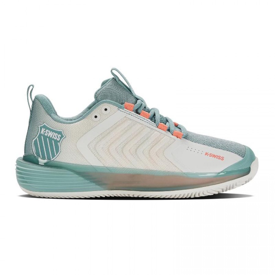 Zapatillas Kswiss Ultrashot 3 Blanco Turquesa  Oferta + Barato