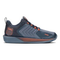 Chaussures Kswiss Ultrashot 3 HB Bleu Gris  Offre - Pas cher