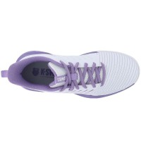 Zapatillas Kswiss Ultrashot Light Clay Blanco Lavanda Mujer