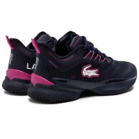 Tênis Lacoste AG-LT23 Ultra 125 Azul Marinho Rosa Feminino  Oferta + Barato