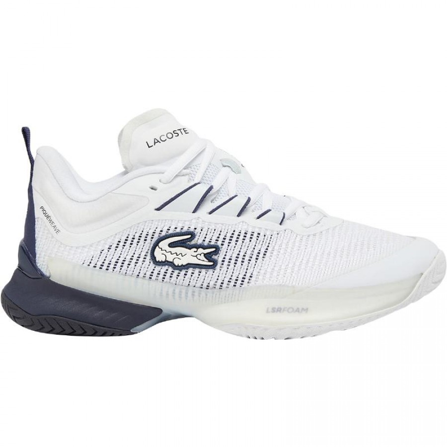 Baskets Femme Lacoste AG-LT23 Ultra White Bleu Marine  Offre - Pas cher