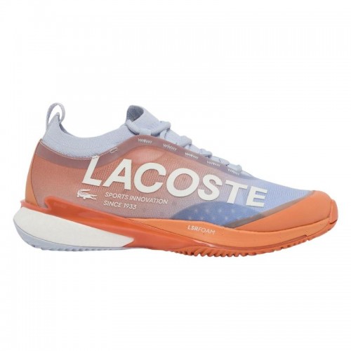 Zapatillas de Padel Lacoste AG-LT25 Lite Clay Azul Naranja