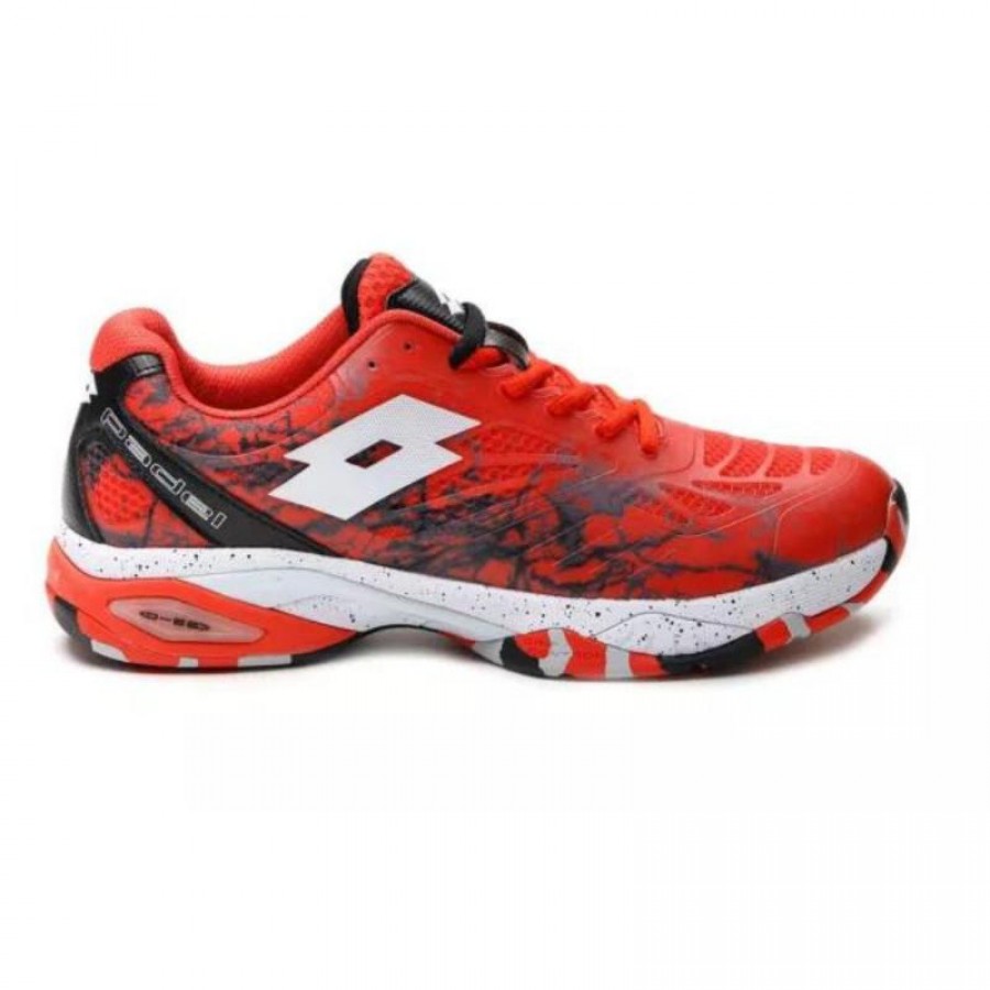 Baskets Lotto Superrapida 200 IV Rouge Noir  Offre - Pas cher
