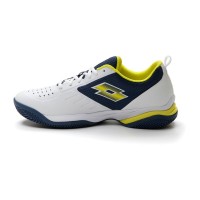 Tenis Lotto Superrapida 400 IV Branco Amarelo Amarelo Azul Denim  Oferta + Barato