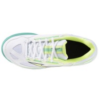 Tênis Mizuno Break Shot 4 Clay Branco Preto Lima para Mulheres  Oferta + Barato