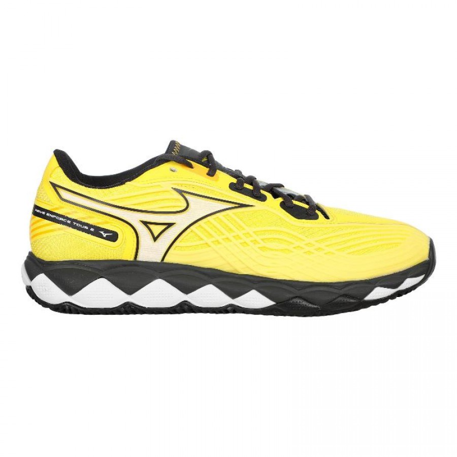 Zapatillas Mizuno Wave Enforce Tour 2 Padel Amarillo Negro  Oferta + Barato