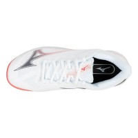 Zapatillas Mizuno Wave Exceed Court Clay Blanco Coral Mujer  Oferta + Barato