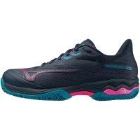 Mizuno Wave Exceed Light 2 Padel Navy Blue Fuchsia Women''s Sneakers  Offer + Cheap