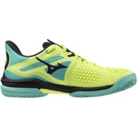 Sneakers Mizuno Wave Exceed Tour 6 Clay Lime Noir Bleu  Offre - Pas cher