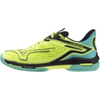Sneakers Mizuno Wave Exceed Tour 6 Clay Lime Noir Bleu  Offre - Pas cher