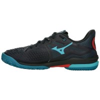 Mizuno Wave Exceed Tour 6 Padel Black Blue Red Sneakers  Offer + Cheap